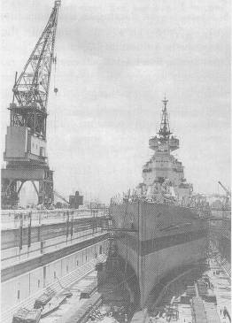 Battleship HMS King George V at Sydney 1945 (Photo: NHS Archives)