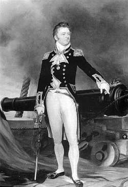 Portrait of Captain Sir Philip B. Vere Broke, KCB, of HMS Shannon (Image:Chesapeake Mill Ltd)