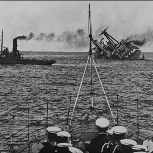 HMAS Australia scuttled on 12 April 1924