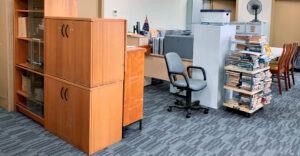 The Librarian's Workspace, NHSA Office.