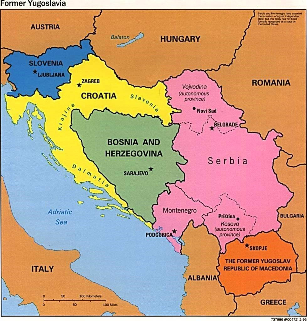 The states of the Former Yugoslavia