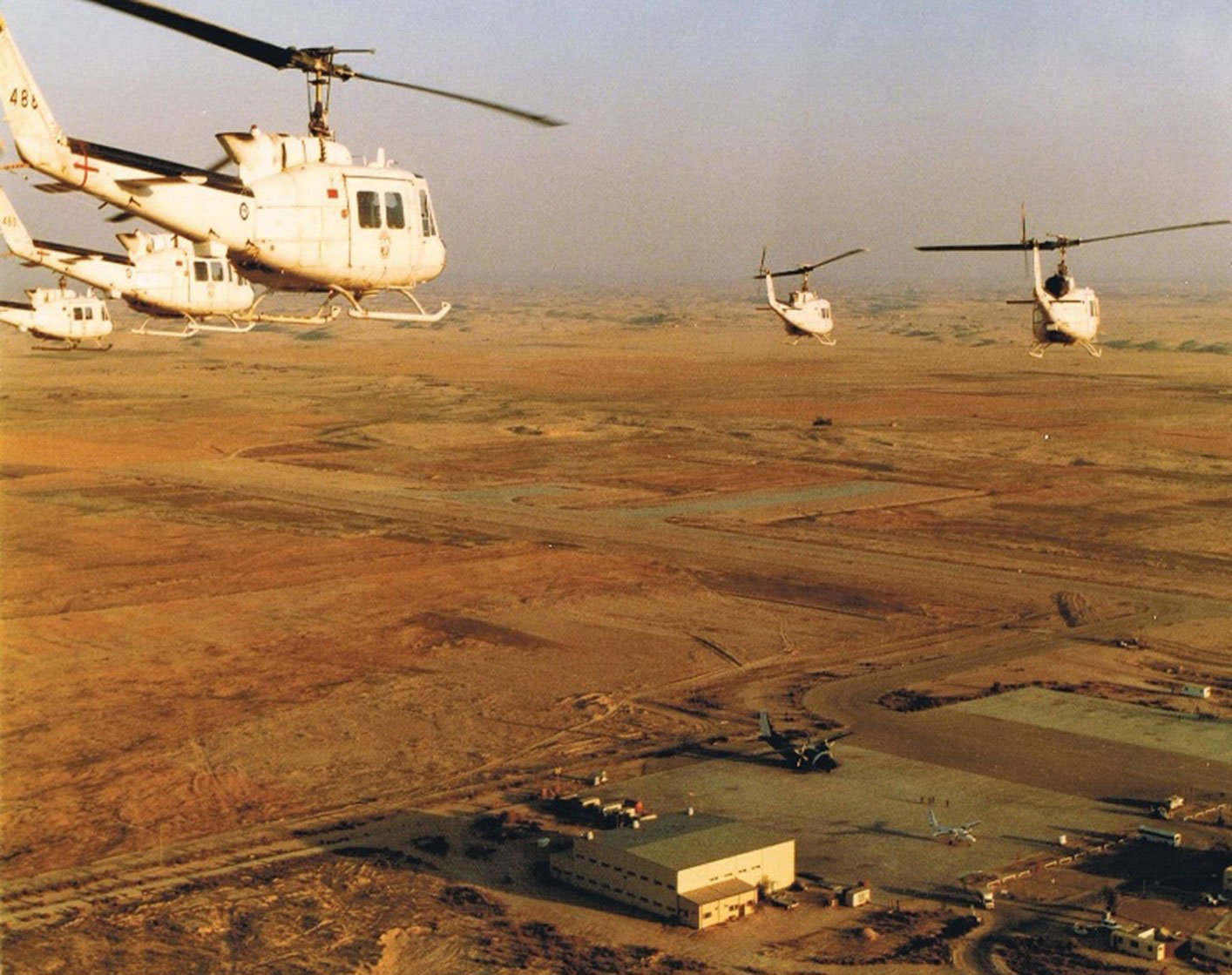 Fly-past at El Gorah on 16 March 1986. 