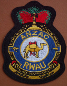The second style of patch worn by RWAU personnel in the Middle East.