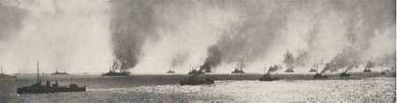 Photograph of the Allied fleet at the Dardanelles