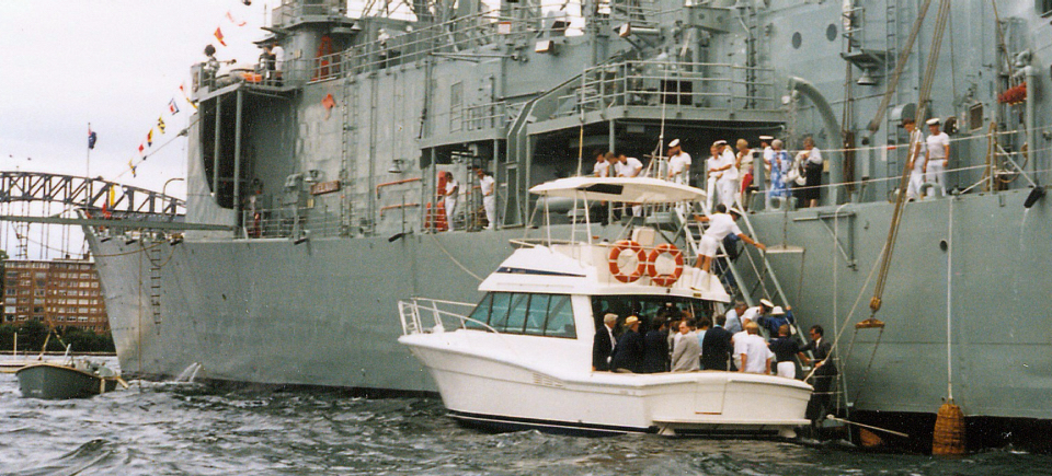 2587.HMAS ADELAIDE 1980.Jan 24, 1988. SHF Coll.