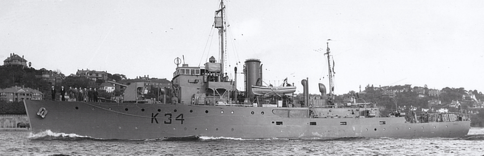 3487. HMAS ARARAT 1943-1961. SHF Coll.
