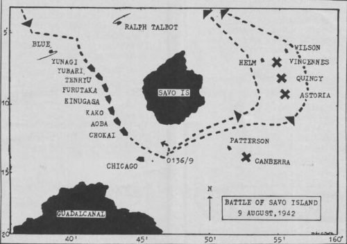 Battle of Savo Island, 9 August 1942