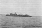 The American Destroyer USS PEARY in Darwin Harbour shortly before the Japanese raid.