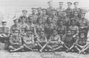 RAN Bridging Train - Staff , Melboume April 1915 (Note the cap Badges)