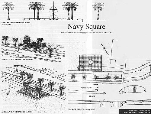 Proposed layout of "Navy Square" at Port Melbourne