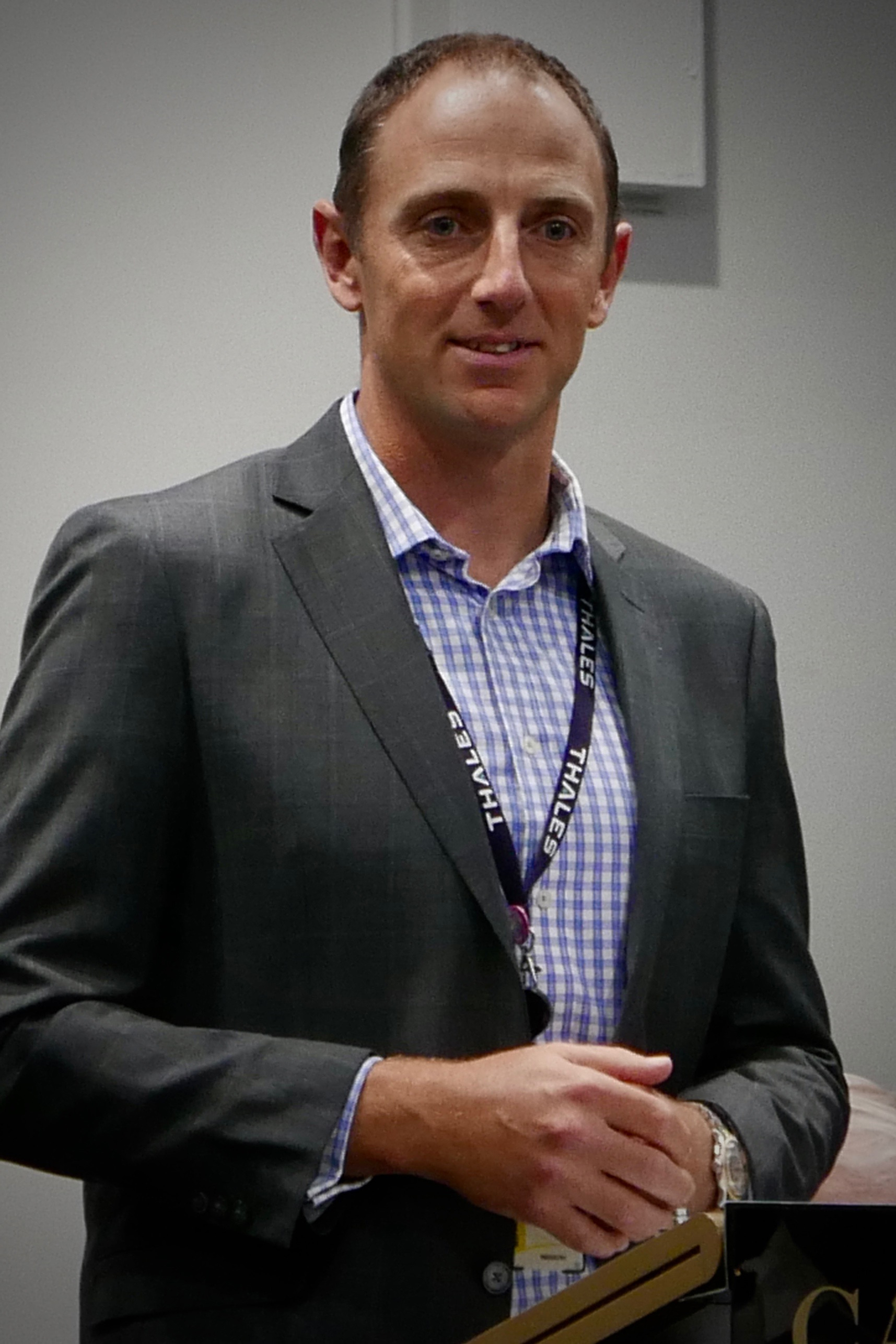 Anthony Burrows, Thales Australia speaking at NHSA Book Launch 5 November 2021