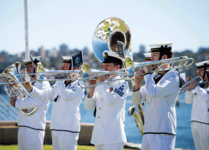 Band at HMAS Vampire 75th Ceremony 4 Septmber 2017