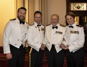 LEUT Dodds, VADM Noonan, Pat Rodriguez, WO Deb Butterworth