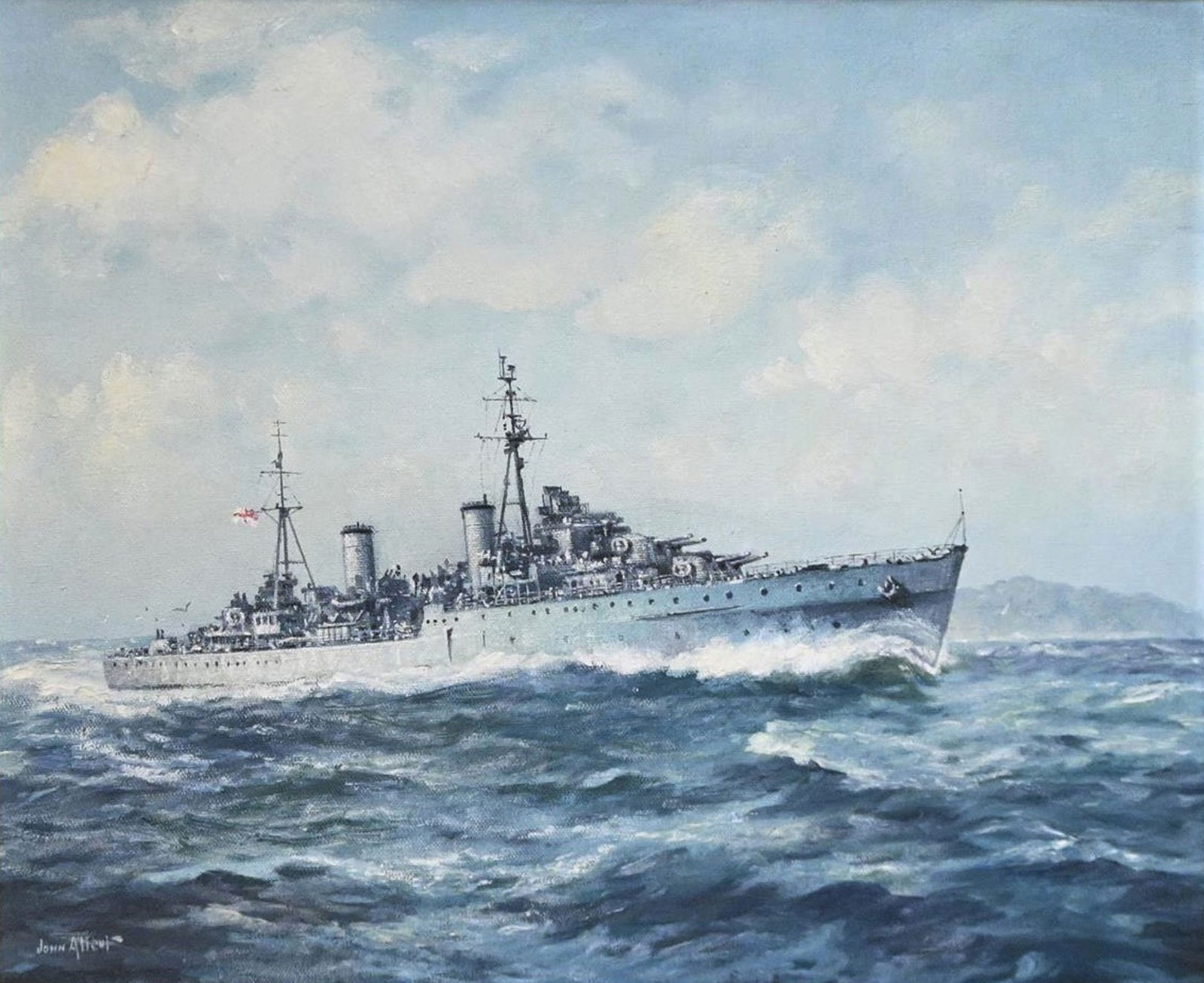 HMAS Hobart by John Allcot