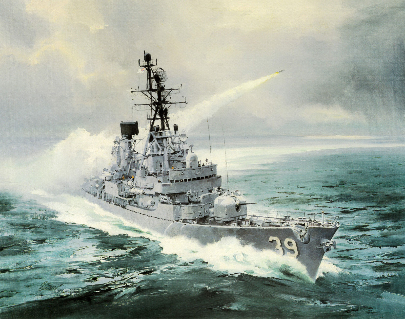 HMAS Hobart by Phil Belbin