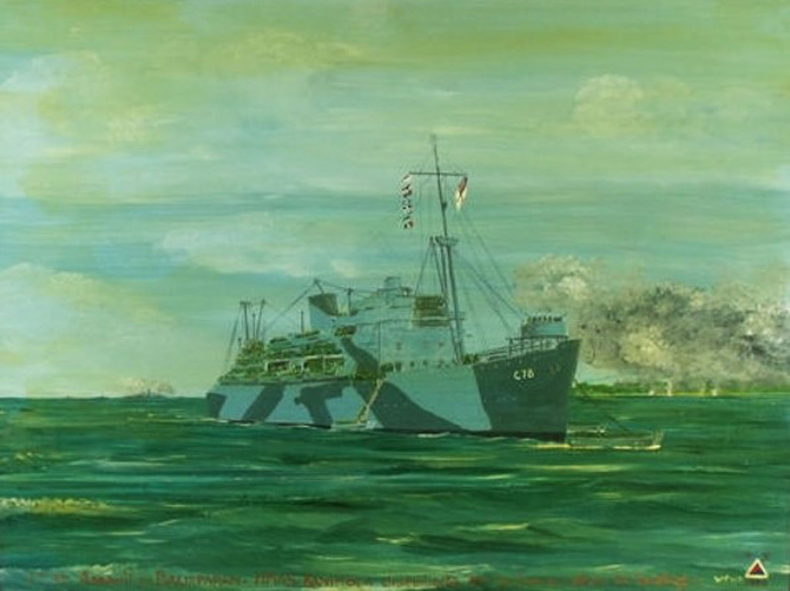 HMAS Kanimbla by Norman Wills