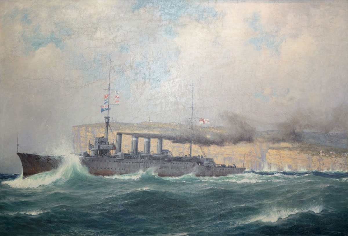 HMAS Sydney Leaving Sydney by unknown artist