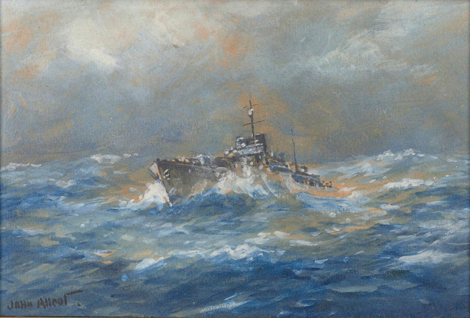 HMAS Warrego by John Allcot