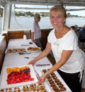 Lana Morton preparing morning tea