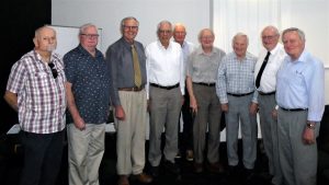 NHSA Committee L to R Tony Townsend, David Blazey, David Michael, John Jeremy, Kingsley Perry, Ian Phillips, Walter Burroughs, Nick Horspool, Peter Brigden