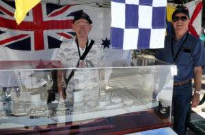 Noel Phelan and Tim Proust during Fleet Base East Open Day