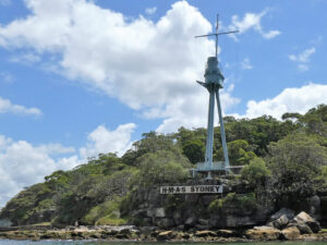 Bradleys Head with HMAS Sydney 1 Mast.