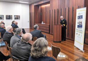 RADM Chris Smith at the book launch of 'Safe to Dive' at the ANZAC Memorial Sydney