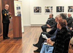 RADM Chris Smith at the book launch of 'Safe to Dive' at the ANZAC Memorial, Sydney
