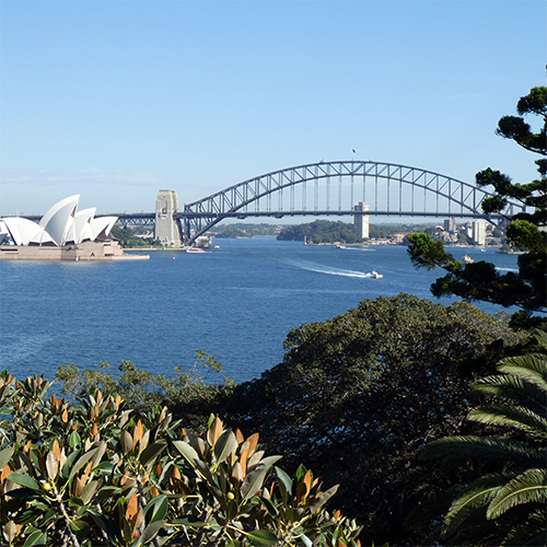 Sydney Harbour VIew west from Garden Island Hill April 2019