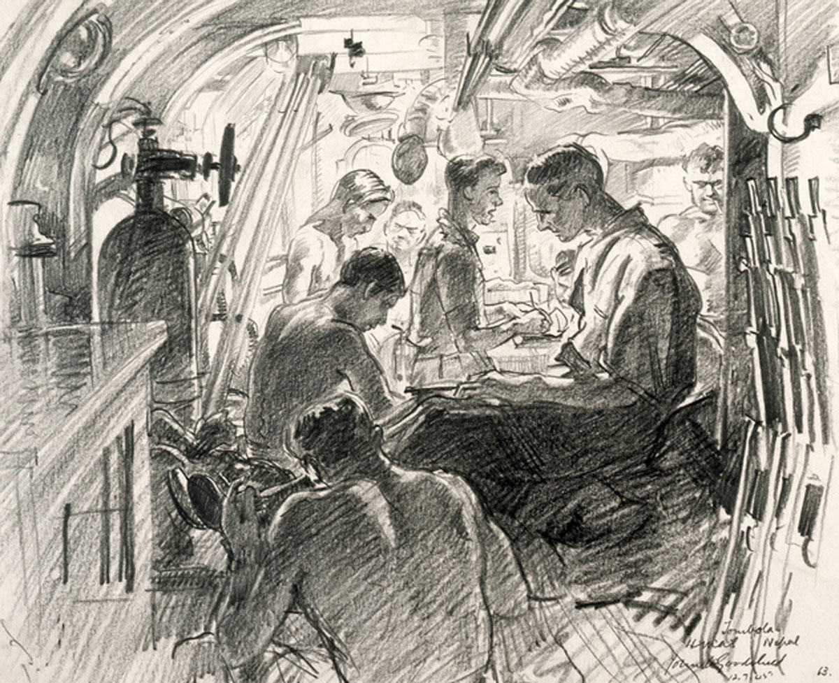 Tombola on HMAS Nepal by John Goodchild