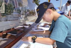 Young visitor during Fleet Base East Open Day
